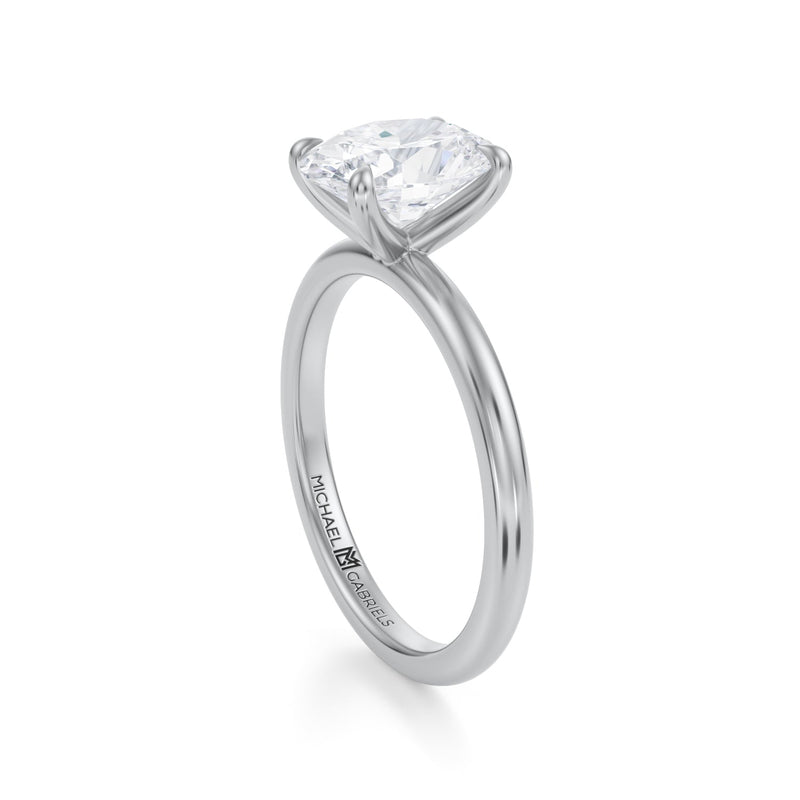 Classic Oval Solitaire Ring (3.50 Carat G-VVS2)