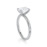 Classic Oval Solitaire Ring (3.40 Carat G-VVS2)