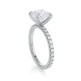 Cushion Modern Pave Ring (1.20 Carat G-VVS2)