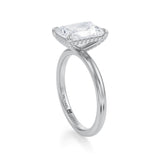 Radiant Solitaire Ring With Pave Basket  (2.00 Carat G-VS1)