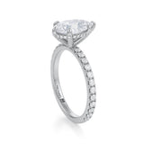 Pear Pave Basket With Pave Ring  (2.20 Carat F-VVS2)