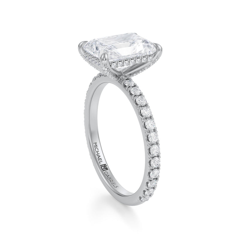 Radiant Pave Basket With Pave Ring  (3.70 Carat E-VS1)