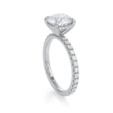 Round Pave Basket With Pave Ring  (3.20 Carat D-VS1)