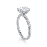 Oval Pave Basket With Trio Pave Ring  (2.40 Carat D-VS1)