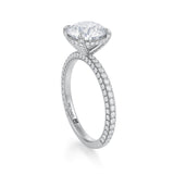 Round Pave Basket With Trio Pave Ring  (2.40 Carat D-VS1)