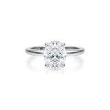 Classic Oval Solitaire Ring (3.40 Carat G-VVS2)