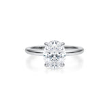 Classic Oval Solitaire Ring (2.00 Carat D-VVS2)