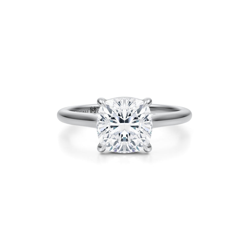Classic Cushion Cathedral Ring  (2.40 Carat D-VS1)