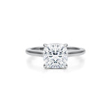 Classic Cushion Cathedral Ring  (3.20 Carat D-VS1)
