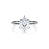 Classic Pear Cathedral Ring  (1.50 Carat G-VS1)