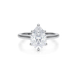 Classic Pear Cathedral Ring  (1.50 Carat E-VVS2)