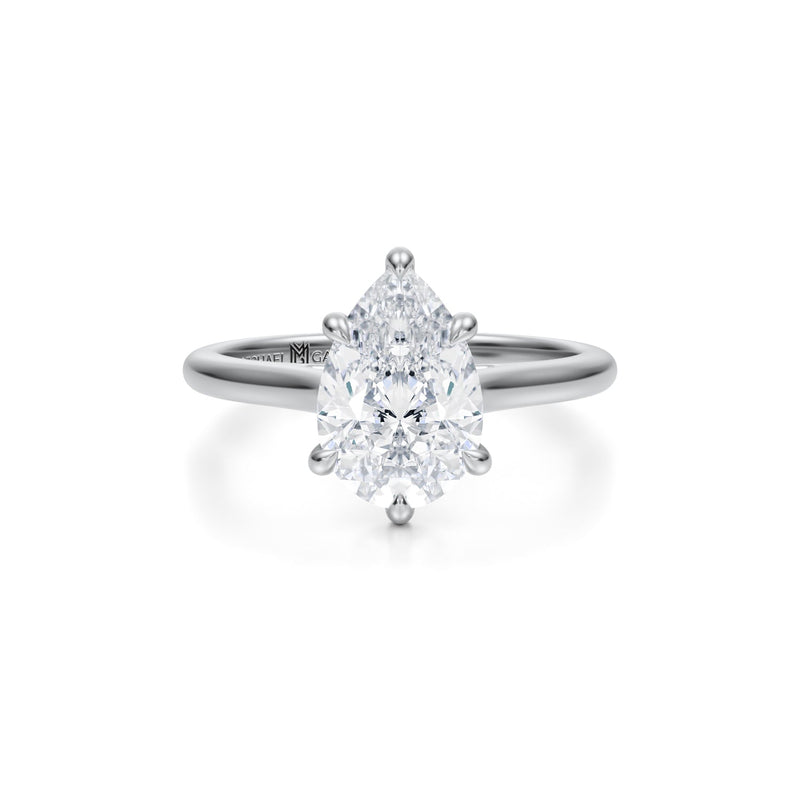Classic Pear Cathedral Ring  (1.20 Carat G-VS1)