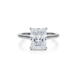Classic Radiant Cathedral Ring  (2.40 Carat E-VS1)