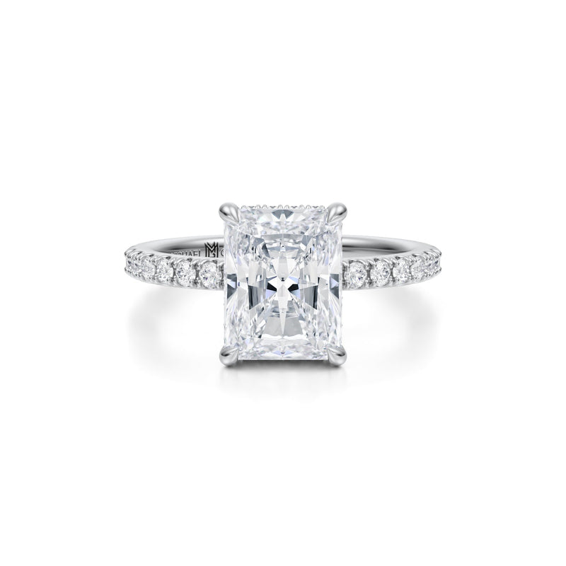 Radiant Wrap Halo With Pave Ring  (2.40 Carat D-VVS2)