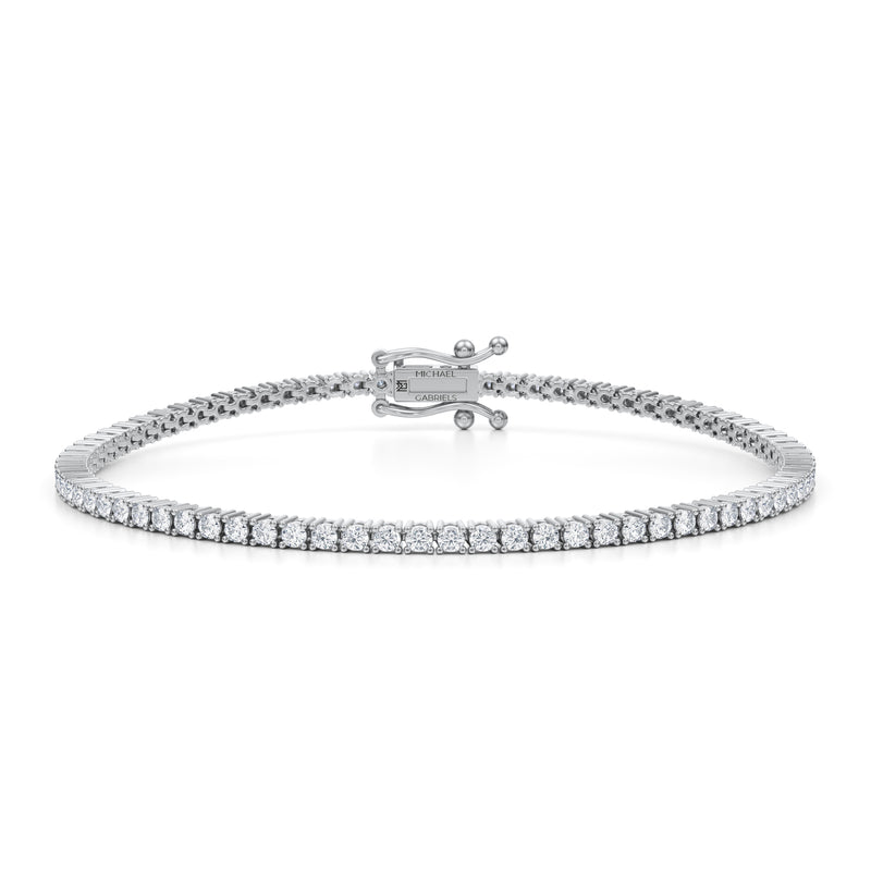 Diamond Tennis Bracelet (15.36 ct Diamonds) in White Gold – Beauvince  Jewelry