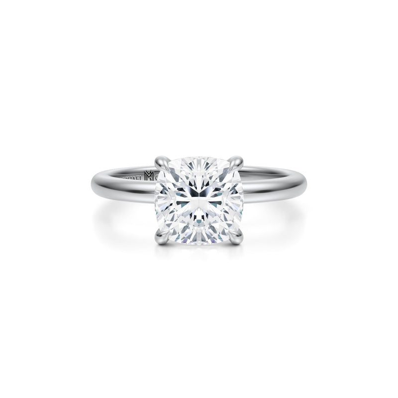 Classic Cushion Solitaire Ring (3.40 Carat G-VS1)