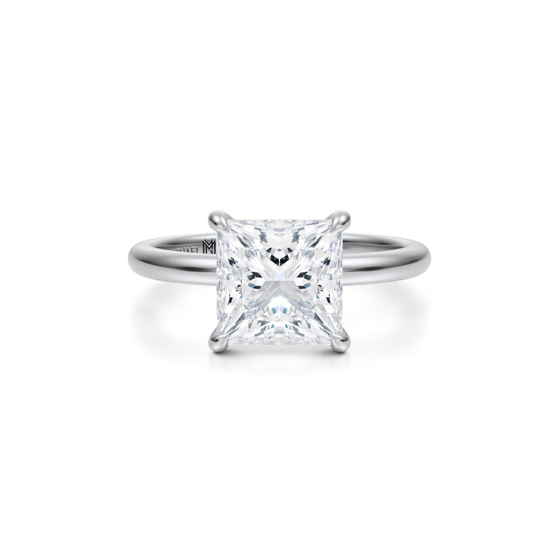 Classic Princess Solitaire Ring (3.50 Carat D-VS1)