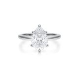 Classic Pear Solitaire Ring (1.00 Carat G-VVS2)