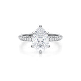 Pear Trio Pave Ring  (2.40 Carat F-VVS2)