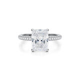 Radiant Trio Pave Ring  (2.40 Carat F-VVS2)