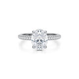 Oval Pave Basket With Trio Pave Ring  (2.40 Carat D-VS1)