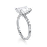 Radiant Solitaire Ring With Pave Prongs  (3.20 Carat E-VVS2)