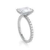 Radiant Invisible Halo With Pave Ring