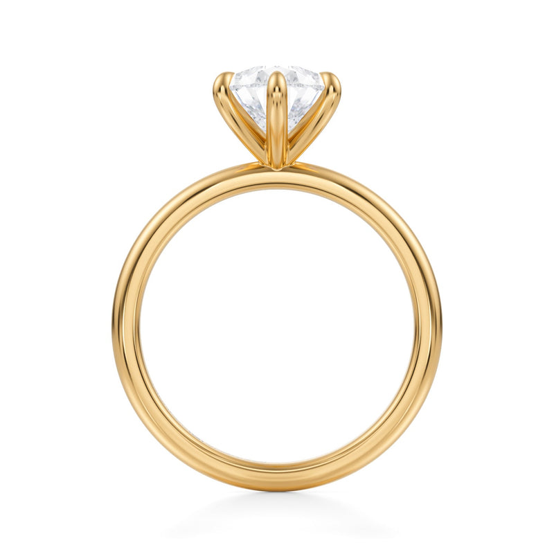 Classic Pear Solitaire Ring (3.50 Carat G-VVS2)
