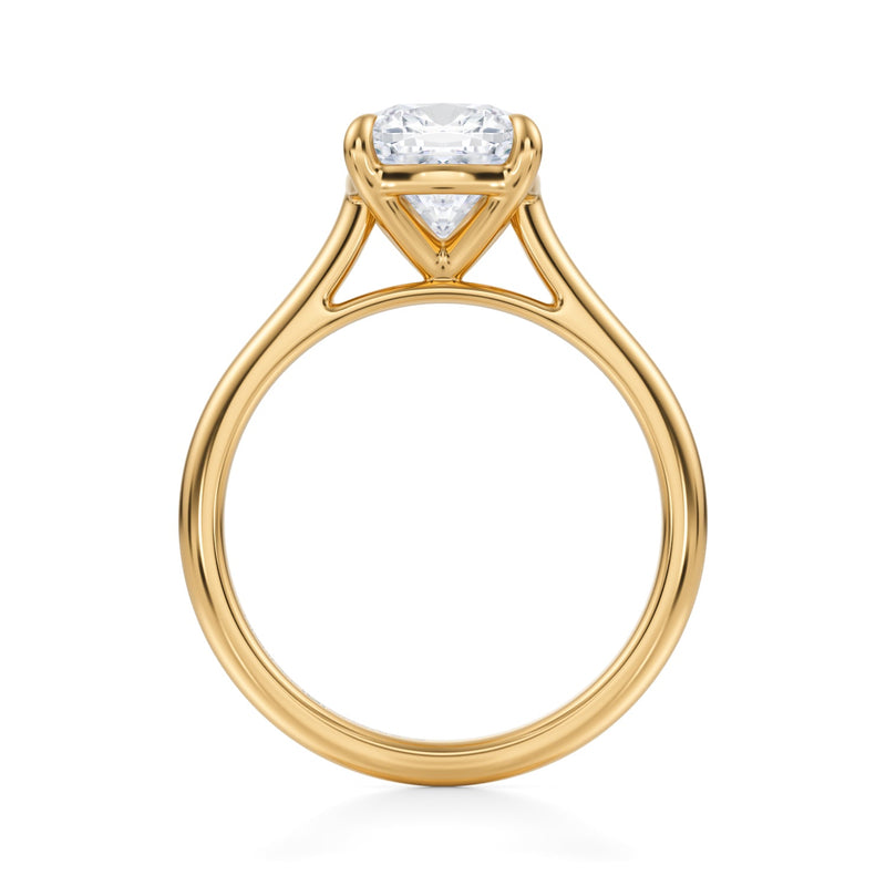 Classic Cushion Cathedral Ring  (2.50 Carat F-VS1)