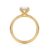 Oval Martini Basket Solitaire Ring  (3.00 Carat D-VS1)