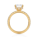 Radiant Wrap Halo With Pave Ring  (3.20 Carat G-VVS2)