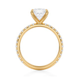 Cushion Modern Pave Ring (1.20 Carat G-VVS2)