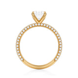 Oval Trio Pave Ring  (2.40 Carat F-VVS2)