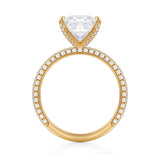 Princess With Braided Pave Ring  (3.70 Carat D-VVS2)