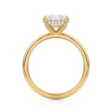 Radiant Solitaire Ring With Pave Basket  (1.40 Carat D-VS1)