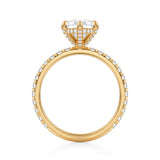 Pear Pave Basket With Pave Ring  (3.70 Carat F-VVS2)