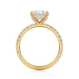 Radiant Pave Basket With Pave Ring  (3.50 Carat E-VS1)