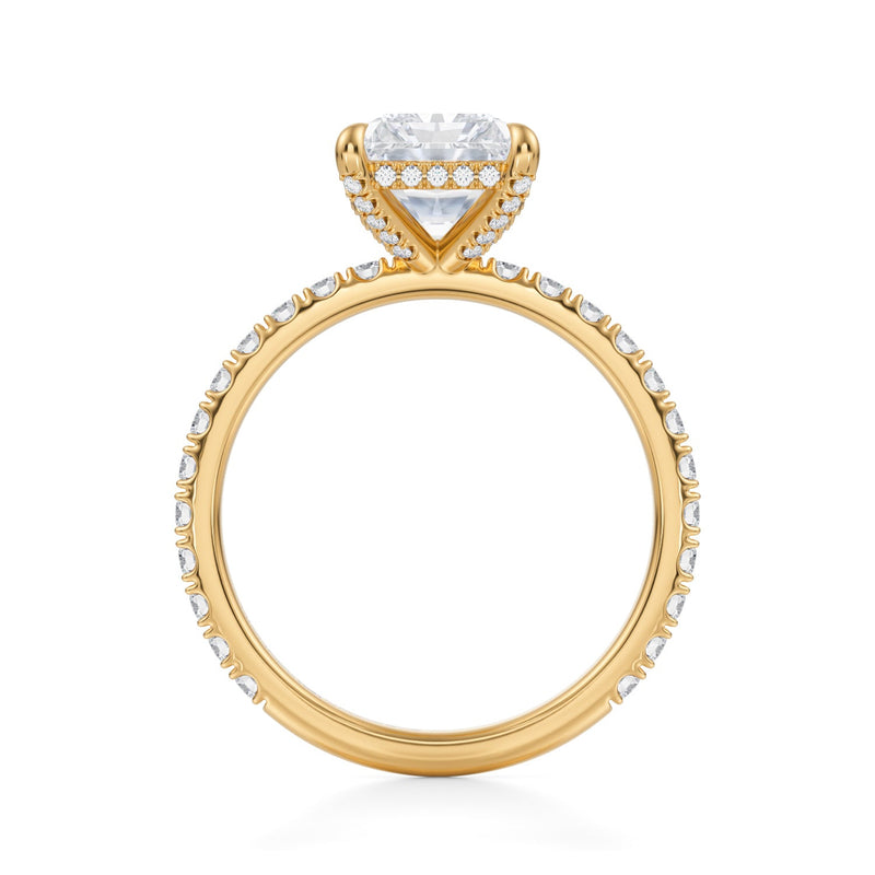 Radiant Pave Basket With Pave Ring  (1.20 Carat E-VS1)