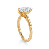 Classic Pear Cathedral Ring  (1.00 Carat D-VVS2)
