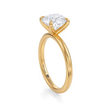 Lab Grown Diamond Solitaire Ring in Yellow Side Angle