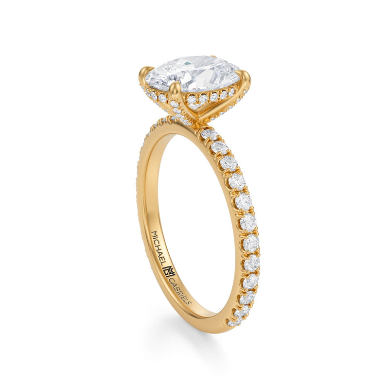 Oval Pave Basket With Pave Ring  (2.70 Carat D-VS1)