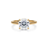 Classic Round Cathedral Ring  (2.40 Carat E-VVS2)