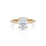 Oval Pave Basket With Pave Ring  (3.00 Carat D-VS1)