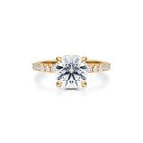 Round Pave Basket With Pave Ring  (1.20 Carat D-VS1)