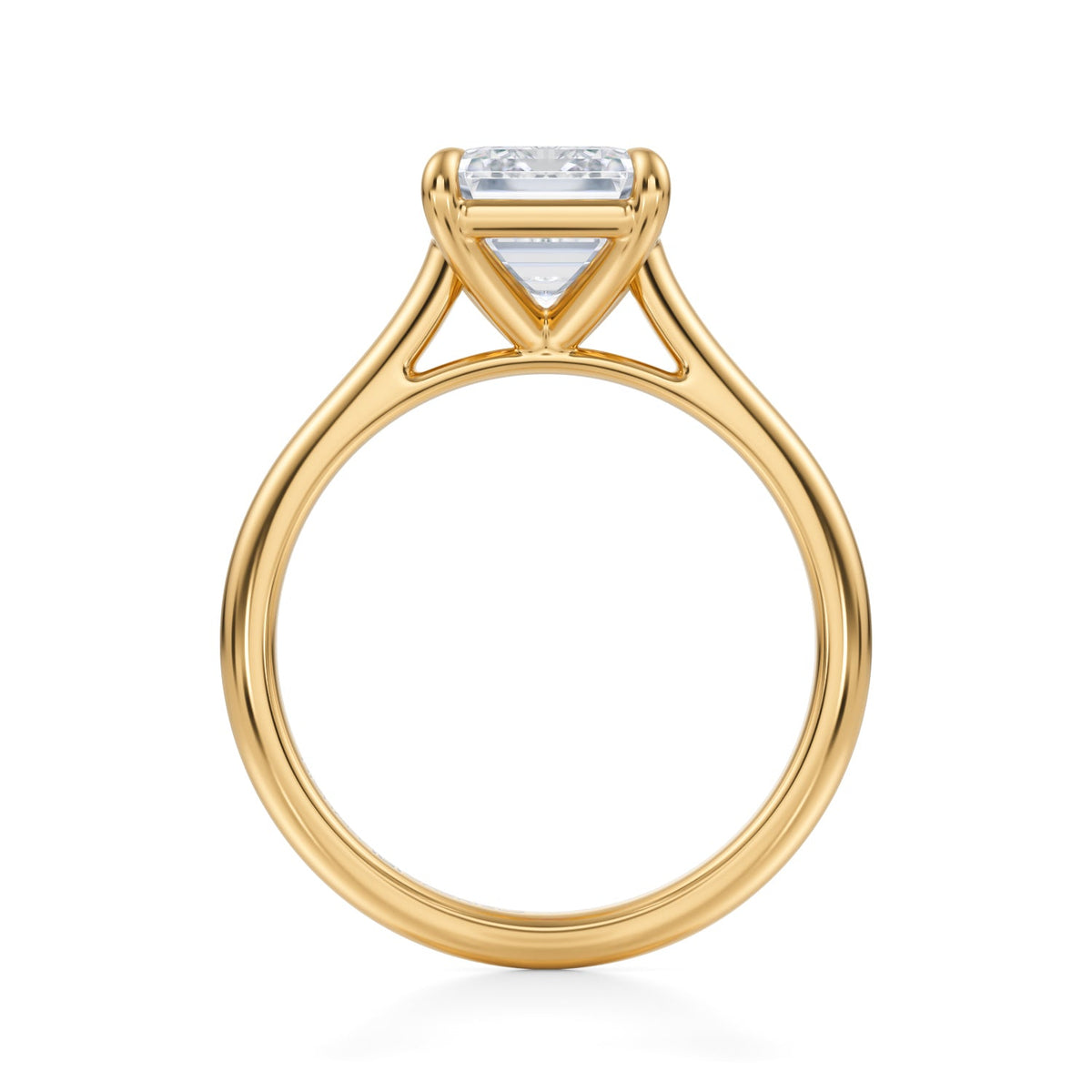 Classic Emerald Cathedral Ring (1.50 Carat E-VS1) - Michael Gabriels