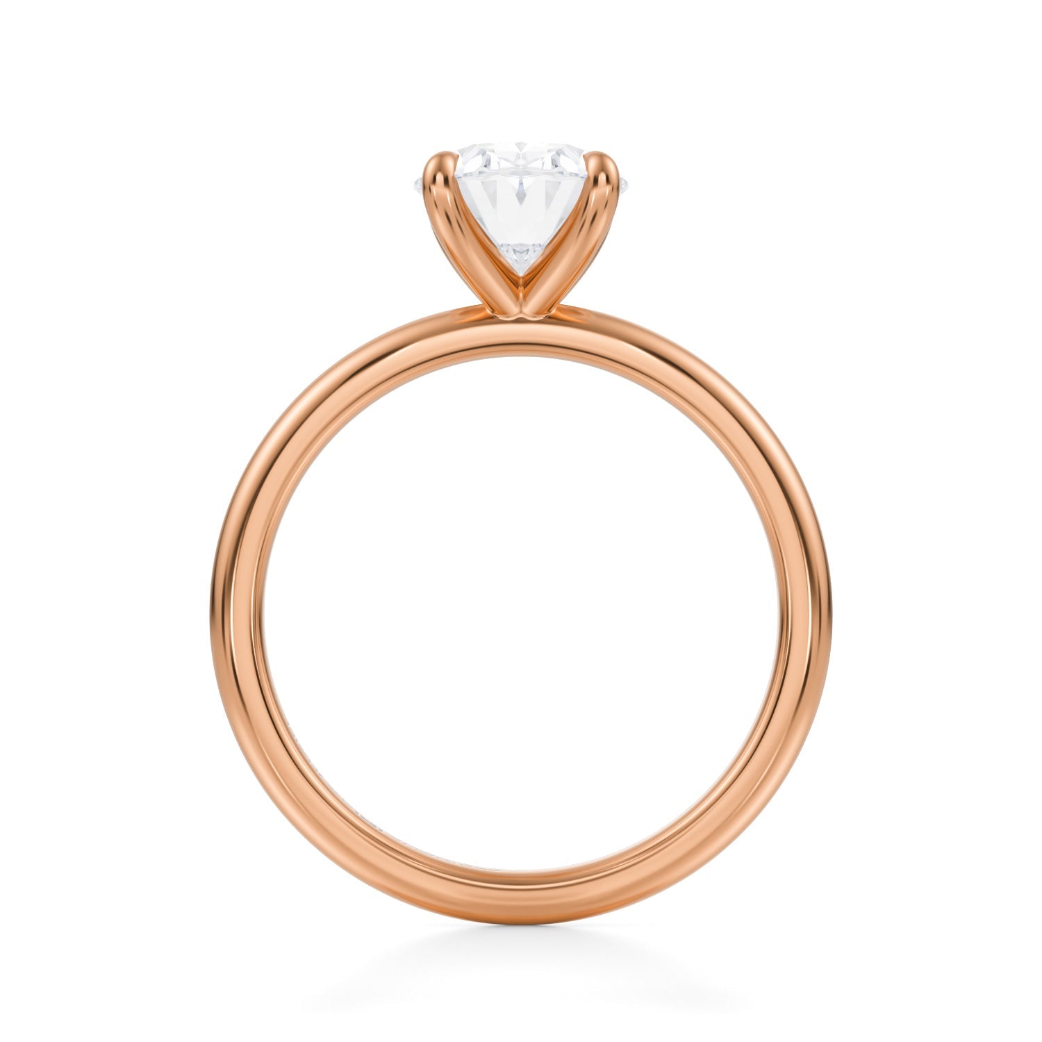 Classic Oval Solitaire Ring (2.50 Carat E-VVS2) - Michael Gabriels