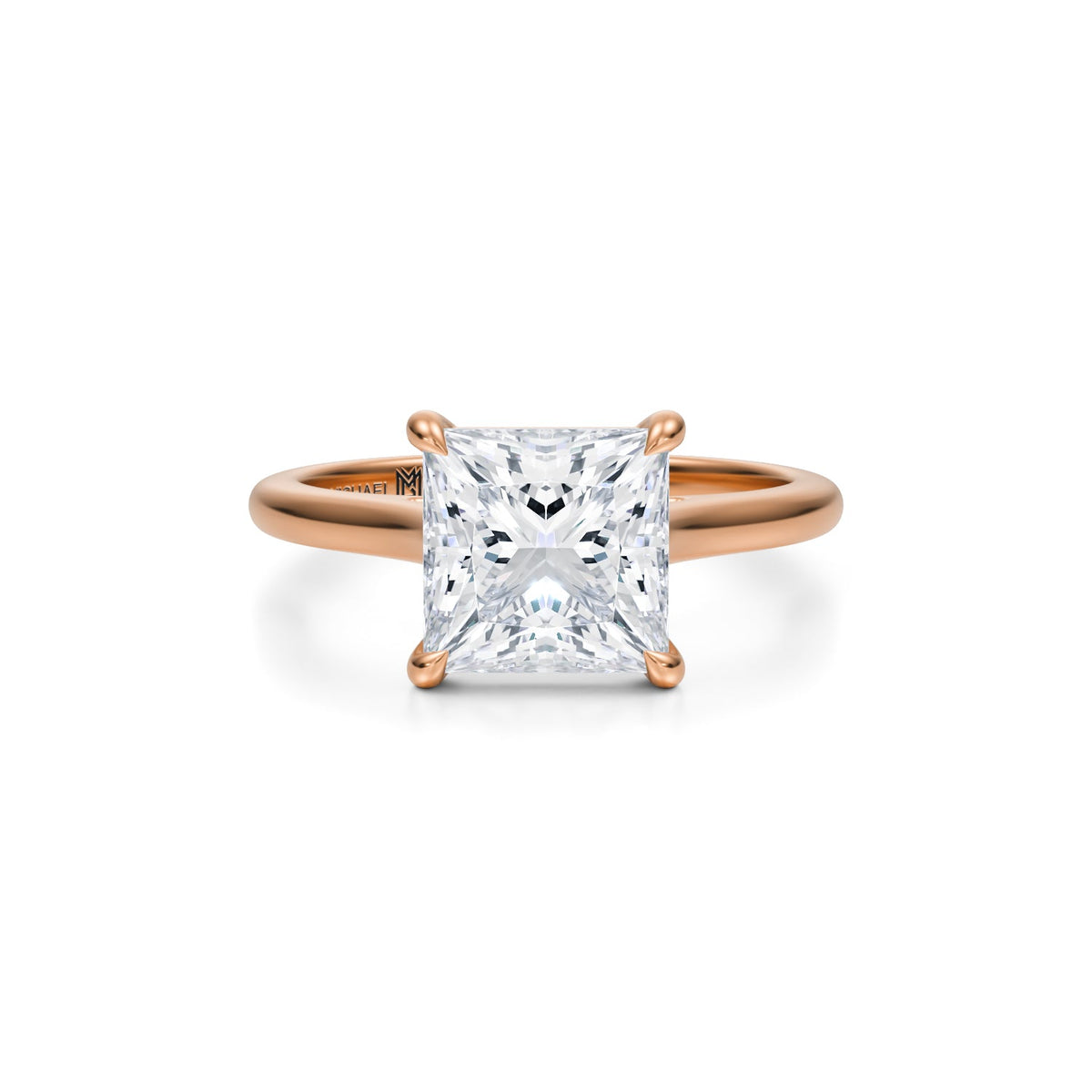 Classic Princess Cathedral Ring (1.50 Carat E-VS1) - Michael Gabriels