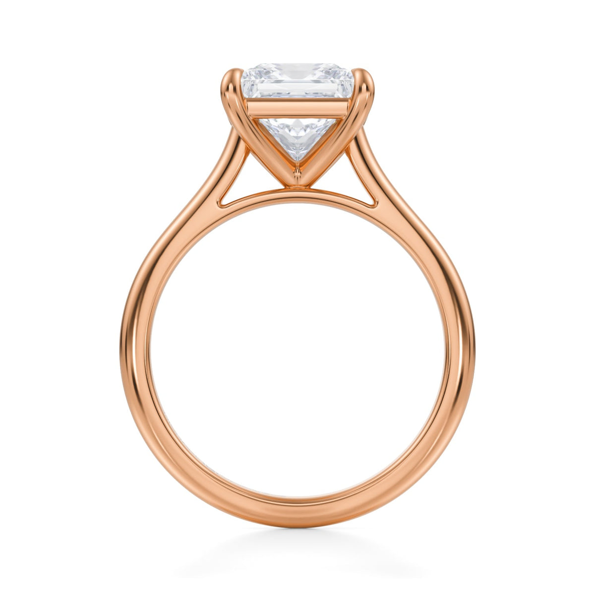 Classic Princess Cathedral Ring (1.50 Carat E-VS1) - Michael Gabriels