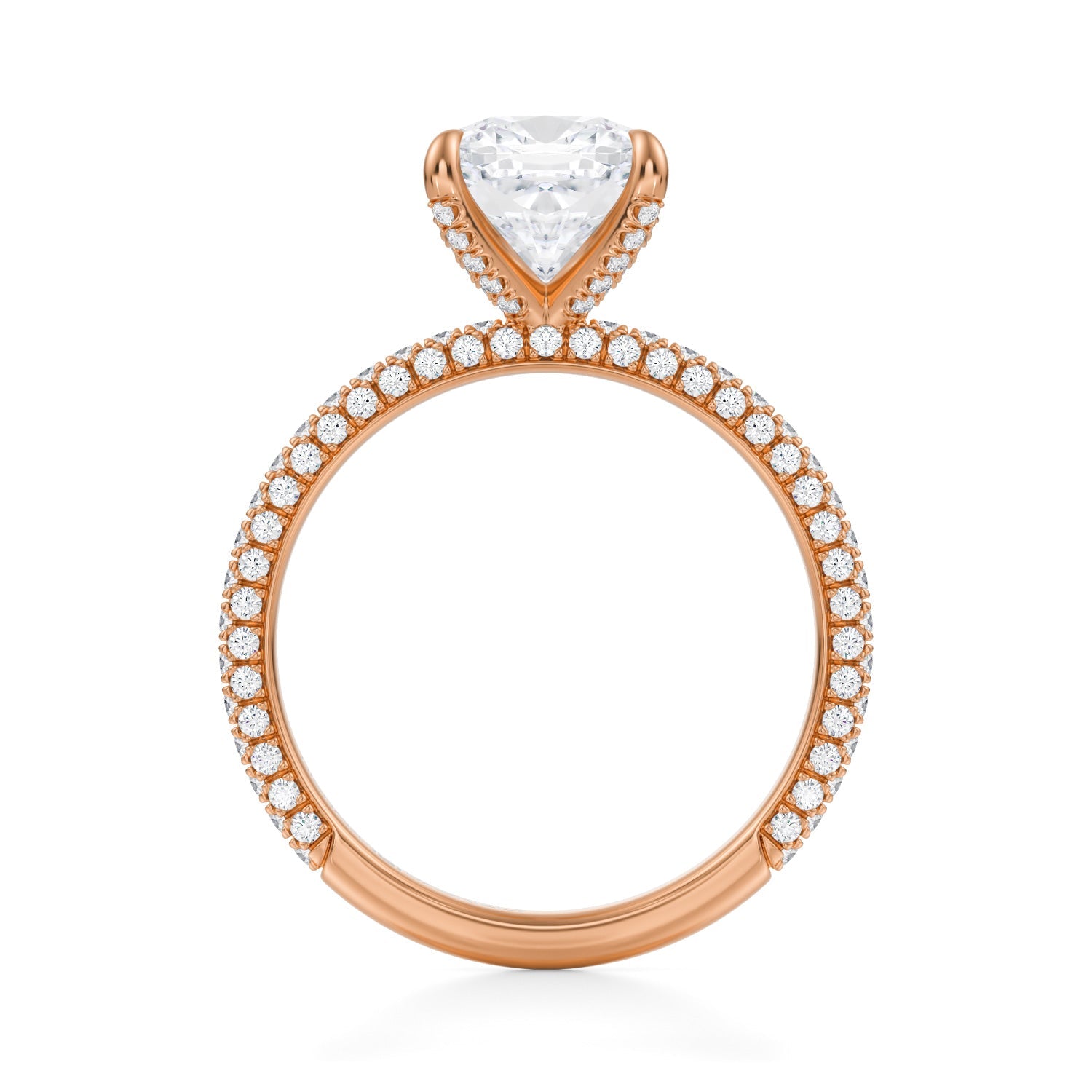 Cushion Double Edge Halo With Solitaire Ring (2.00 Carat G-VVS2) - Michael Gabriels