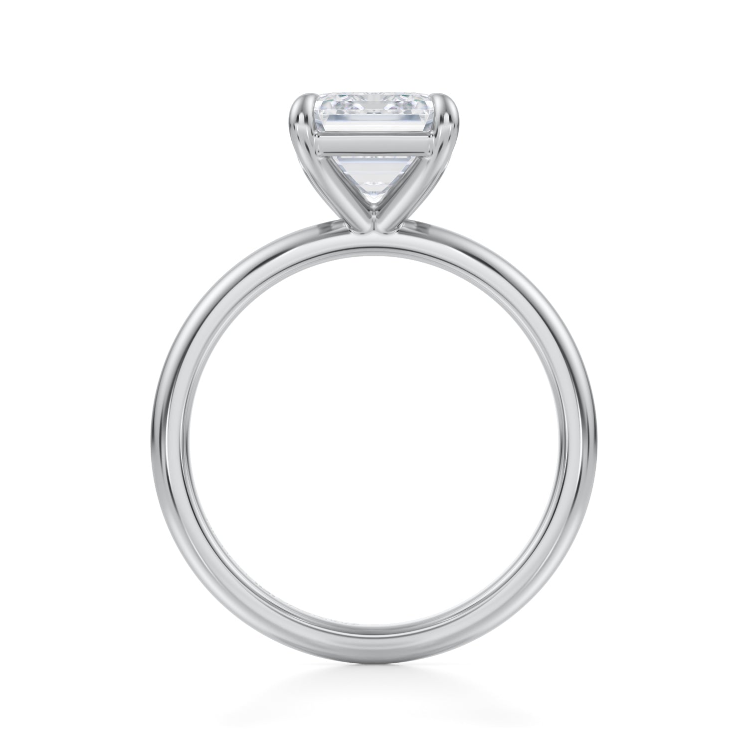 Emerald Martini Basket Solitaire Ring (1.20 Carat D-VS1) - Michael Gabriels
